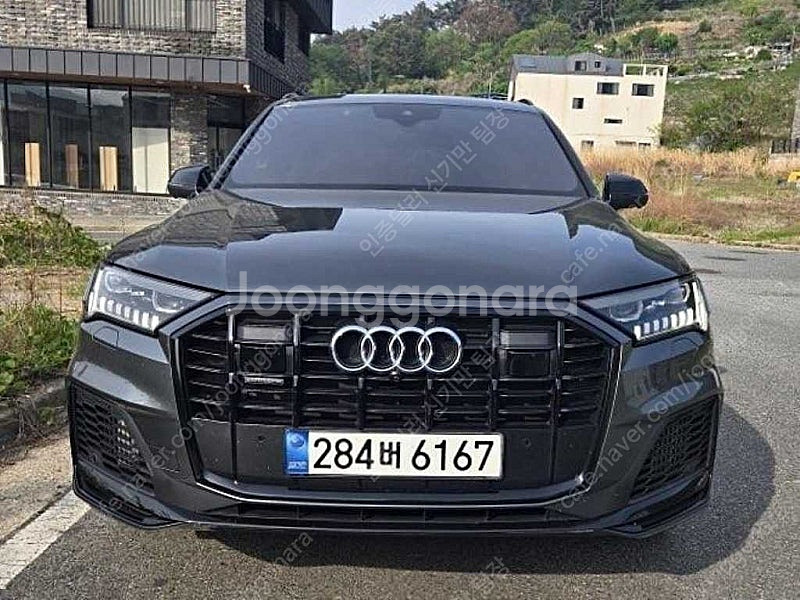 회색 아우디 Q7 중고 아우디 중고 55 TFSI 콰트...--0